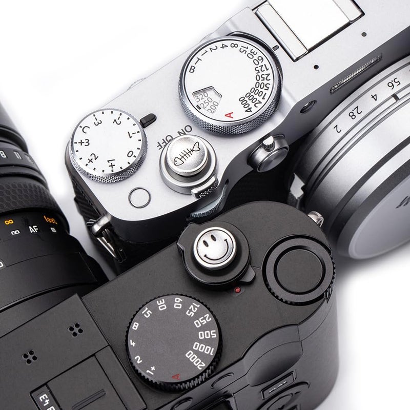 DBZZ Camera Shutter Button Compatible with FUJIFILM X-T5 X-T4 X-T20 X-T30 X-T200 X-PRO2 ，,Soft Release Button for laica M9 (Two Sets) - Image 3
